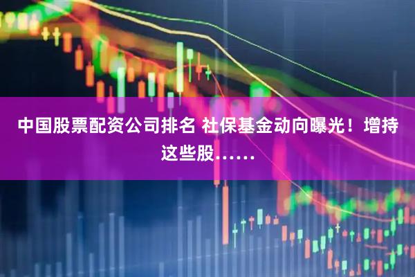 中国股票配资公司排名 社保基金动向曝光！增持这些股……